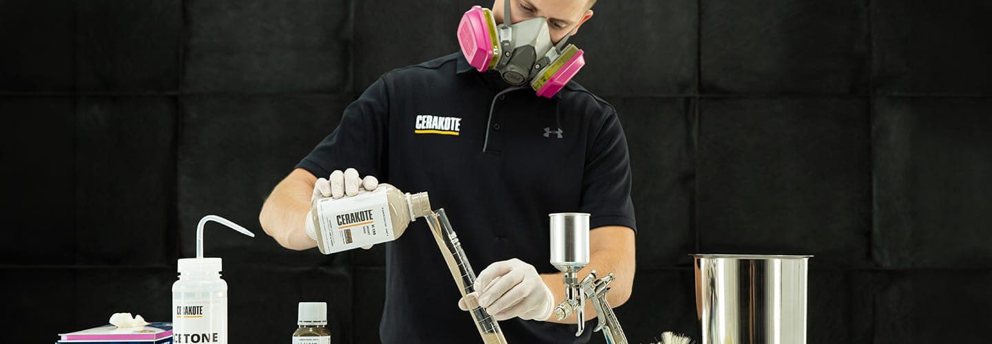 Custom Cerakote color mixing background